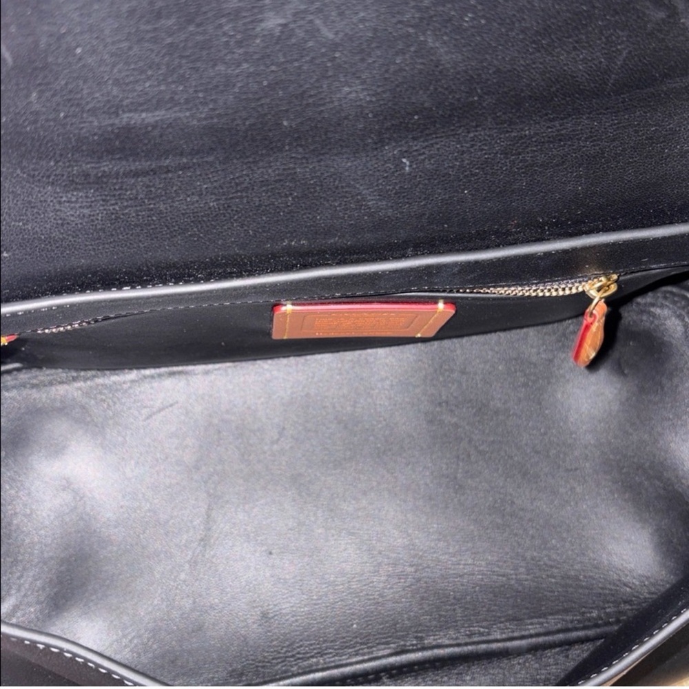 Coach Slouchy Rogue Top Handle Bag Black - Picture 7 of 11
